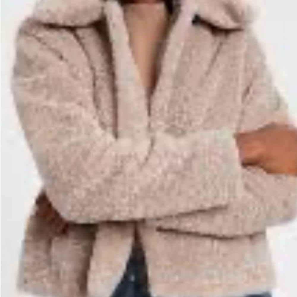 Sherpa short coat beige xs